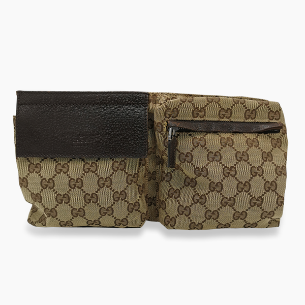 Diamant canvas bælte/crossbodytaske taske fra brand: GUCCI - We Do Vintage
