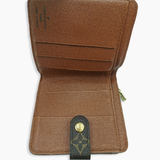 Monogram Canvas compact zip wallet PM taske fra brand: LOUIS VUITTON - We Do Vintage