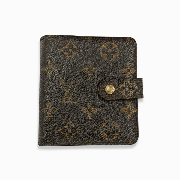 Monogram Canvas compact zip wallet PM taske fra brand: LOUIS VUITTON - We Do Vintage