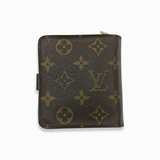 Monogram Canvas compact zip wallet PM taske fra brand: LOUIS VUITTON - We Do Vintage