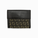 Brun zucca nylon wallet taske fra brand: FENDI - We Do Vintage