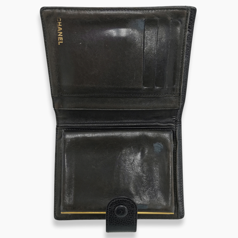 Caviar sort wallet taske fra brand: CHANEL - We Do Vintage