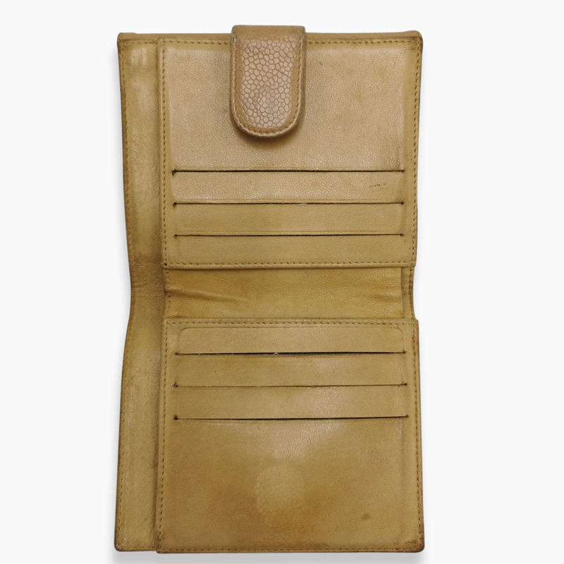 Caviar beige wallet taske fra brand: CHANEL - We Do Vintage