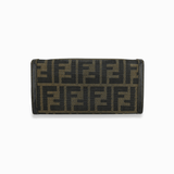 Brun zucca long wallet taske fra brand: FENDI - We Do Vintage