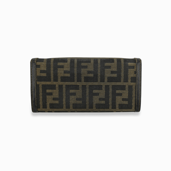 Brun zucca long wallet taske fra brand: FENDI - We Do Vintage