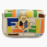 Nano Baguette Charm multicolor taske fra brand: FENDI - We Do Vintage