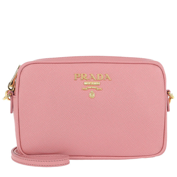 Lyserød Saffiano camara bag taske fra brand: PRADA - We Do Vintage