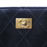 Sort Suede Caviar Tote taske fra brand: CHANEL - We Do Vintage